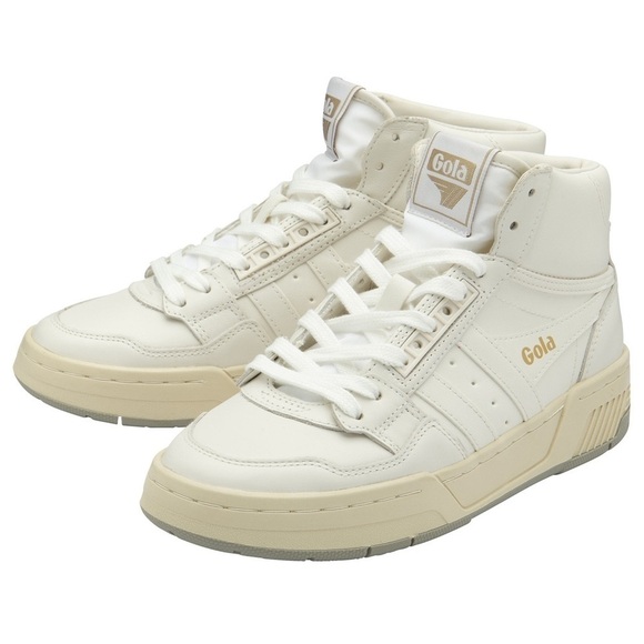 Gola Classics Viper Leather (Men NIB Gola Challenge High Sneakers White Leather Hi Top  Retro 80s Style Sz 6.5